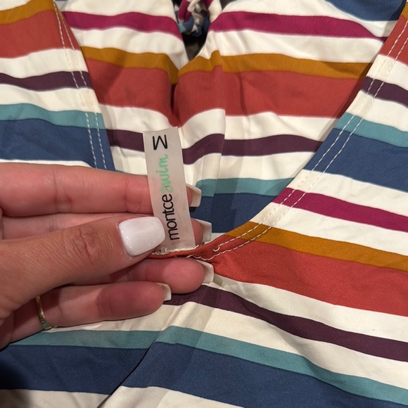 Montce Striped Multicolor One-Piece Swimsuit - Picture 2 of 4
